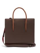 Matchesfashion.com Christian Louboutin - Paloma Medium Grained Leather Tote - Womens - Grey Multi