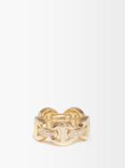Hoorsenbuhs - Tri-link Diamond & 18kt Gold Ring - Womens - Yellow Gold