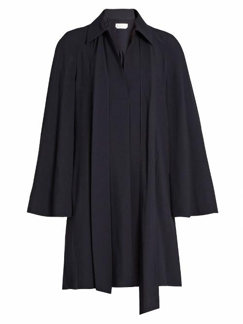 Chloé Point Collar Long-sleeved Cady Shirtdress