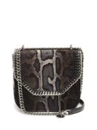 Stella Mccartney Falabella Box Mini Snake-print Cross-body Bag