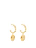 Matchesfashion.com Elise Tsikis - Jalla Heart Gold-plated Hoop Earrings - Womens - Gold