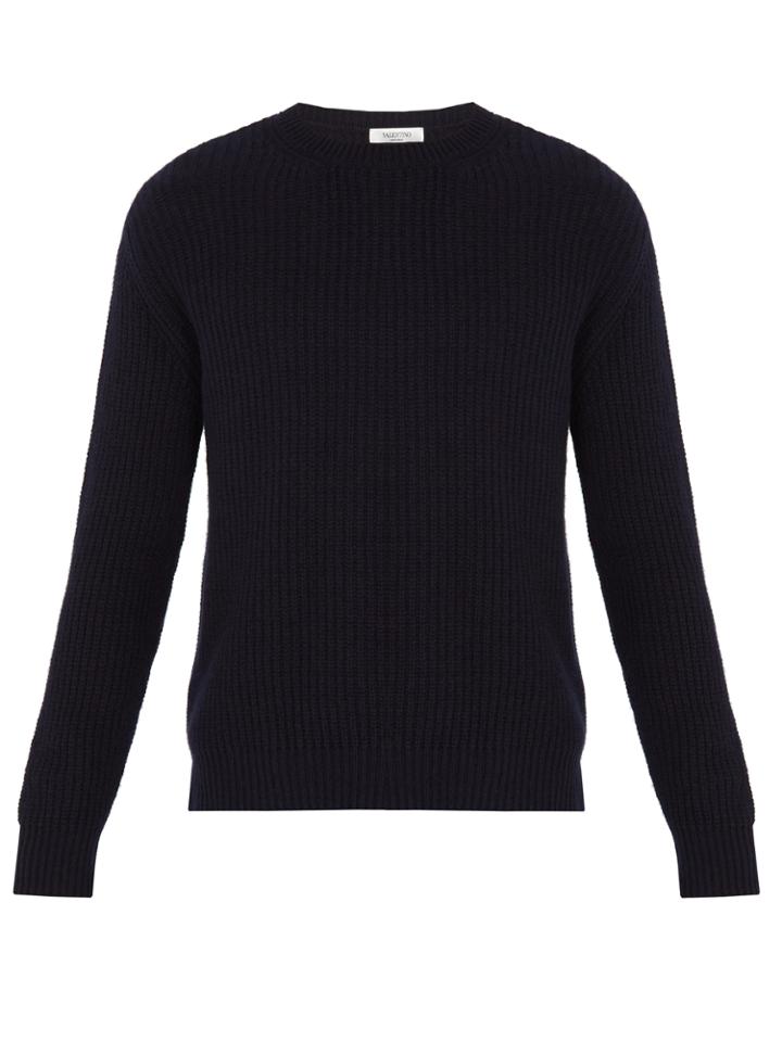 Valentino Split-hem Cashmere Sweater