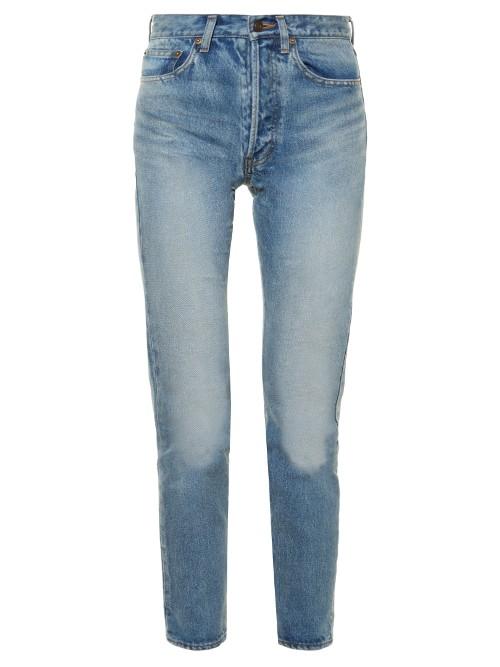 Saint Laurent High-rise Tapered-leg Jeans