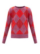 Matchesfashion.com A.p.c. - Helene Merino-wool Argyle Sweater - Womens - Black Brown