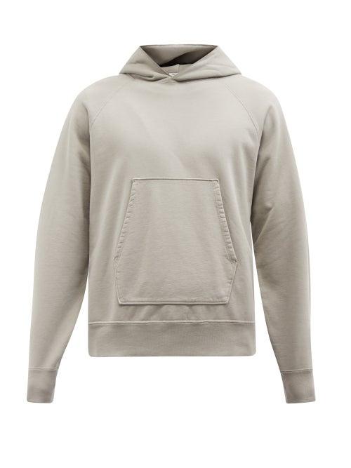 Lady White Co. - Cotton-jersey Hooded Sweatshirt - Mens - Light Grey