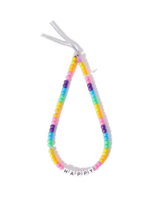 Matchesfashion.com Lauren Rubinski - Happy Beaded Necklace - Womens - Multi