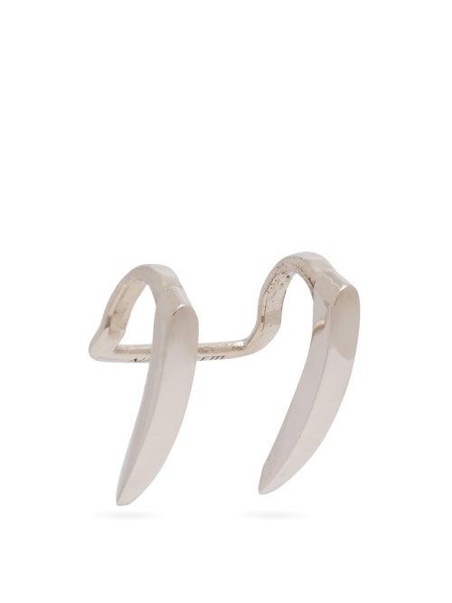 Matchesfashion.com Alan Crocetti - Viper Rhodium-plated Sterling-silver Ear Cuff - Mens - Silver