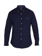 Matchesfashion.com Polo Ralph Lauren - Slim Fit Cotton Poplin Shirt - Mens - Navy