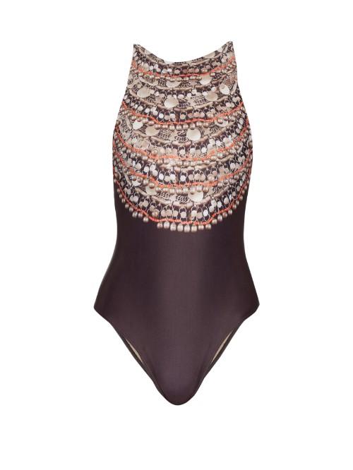 Mara Hoffman Necklace-print Swimsuit