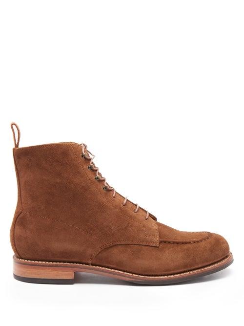 Matchesfashion.com Grenson - Sawyer Suede Boots - Mens - Brown
