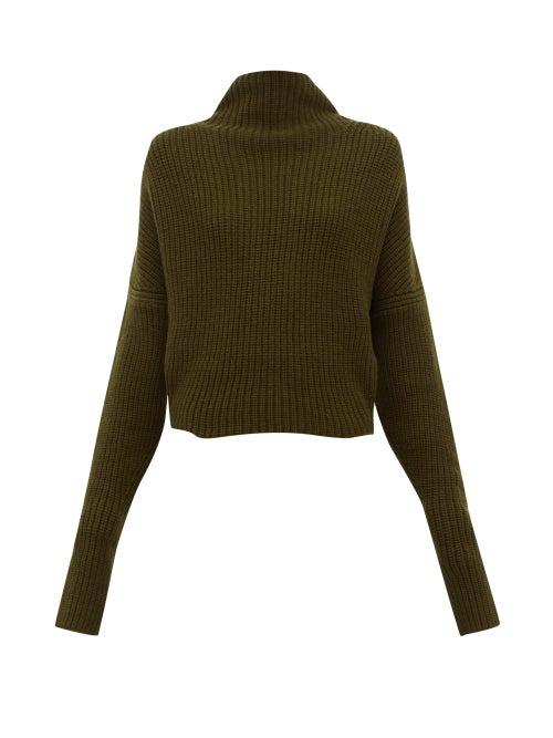 Matchesfashion.com Petar Petrov - Kate Slouched Cashmere Sweater - Womens - Khaki
