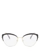 Miu Miu Contrast-frame Cat-eye Glasses