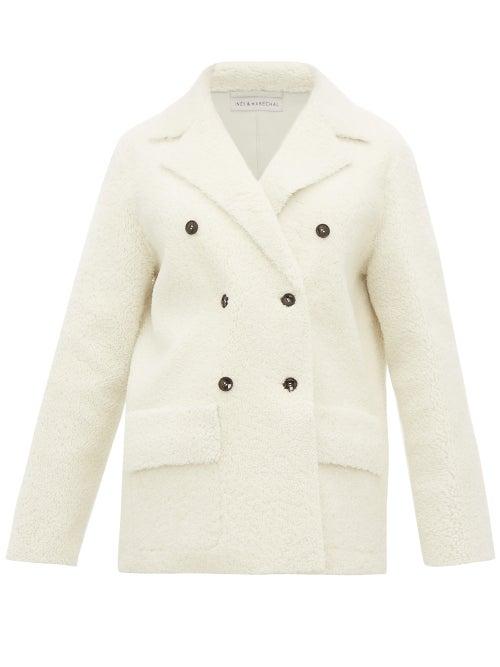 Matchesfashion.com Ins & Marchal - Froufrou Lambskin Shearling Coat - Womens - White