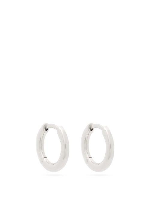 Matchesfashion.com Tom Wood - Small Sterling-silver Hoops - Mens - Silver