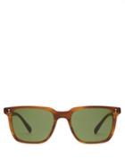 Matchesfashion.com Oliver Peoples - Lachman Square Acetate Sunglasses - Mens - Tortoiseshell