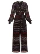 Matchesfashion.com Temperley London - Wendy Sequinned Balloon Sleeve Jumpsuit - Womens - Multi