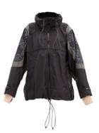Matchesfashion.com Adidas By Stella Mccartney - Leopard-print Hooded Shell Windbreaker Jacket - Womens - Black Print
