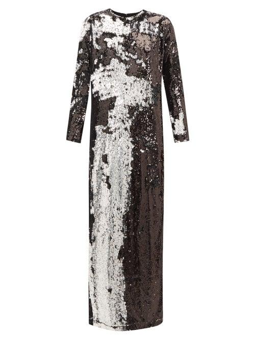 Matchesfashion.com Marques'almeida - Two Way Sequinned Occasion Dress - Womens - Silver