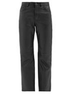 Matchesfashion.com Acne Studios - Leather Trousers - Womens - Black