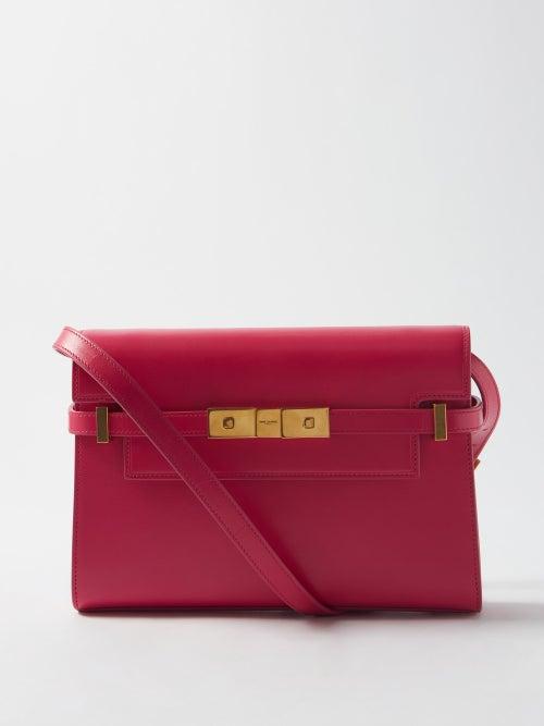 Saint Laurent - Manhattan Leather Shoulder Bag - Womens - Pink