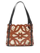 Loewe - Anagram-cutout Leather Tote Bag - Womens - Tan
