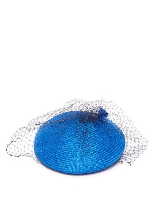 Matchesfashion.com Stephen Jones - Voodoo Veiled Beret - Womens - Blue