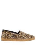 Saint Laurent - Leopard-print Canvas Espadrilles - Womens - Multi