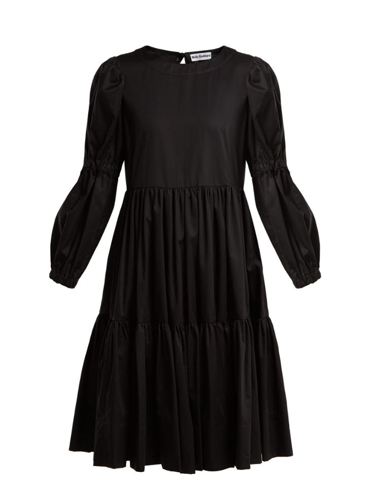 Molly Goddard Tiered Cotton-twill Dress