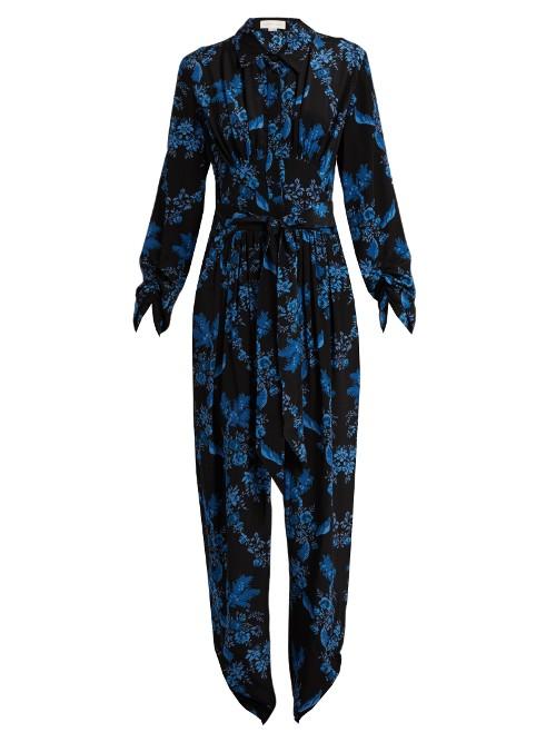 Stella Mccartney Floral-print Silk Jumpsuit