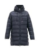 Matchesfashion.com Moncler - Trayas Down-filled Shell Hooded Coat - Mens - Navy