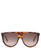 Matchesfashion.com Celine Eyewear - Flat-top Tortoiseshell-acetate Sunglasses - Womens - Tortoiseshell