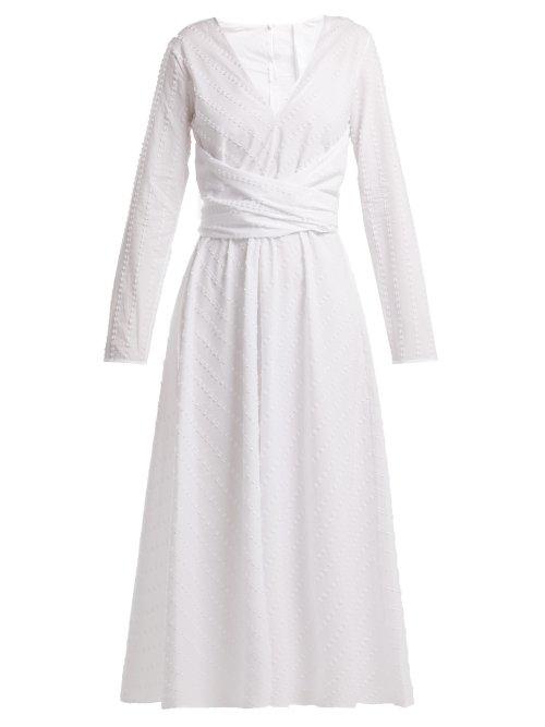 Matchesfashion.com Merlette - Lanai Cotton Wrap Dress - Womens - White