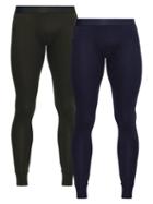 Matchesfashion.com Cdlp - Pack Of Two Stretch Jersey Thermal Leggings - Mens - Green Navy