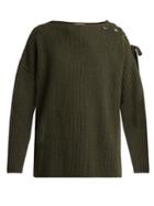 Stella Mccartney Lace-up Shoulder Cashmere-blend Sweater