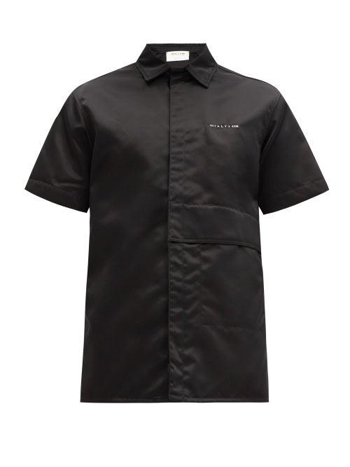 Matchesfashion.com 1017 Alyx 9sm - Edge Satin Shirt - Mens - Black