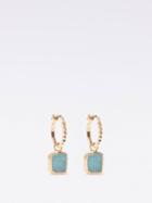 Missoma - Pyramid Amazonite & 18kt Gold-vermeil Earrings - Womens - Blue