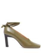 Matchesfashion.com Wandler - Isa Wraparound Leather Pumps - Womens - Khaki Multi