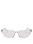 Matchesfashion.com Prada Eyewear - Rectangular Acetate Glasses - Womens - Clear