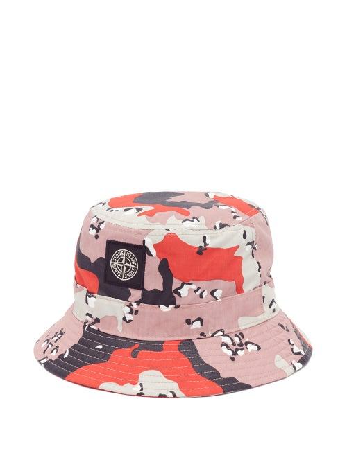 Matchesfashion.com Stone Island - Desert Camo-print Cotton Bucket Hat - Mens - Multi