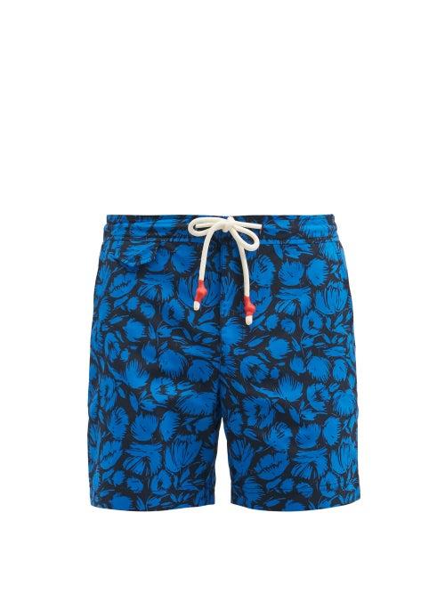 Matchesfashion.com Orlebar Brown - Standard Floral-print Swim Shorts - Mens - Blue Multi