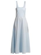 Matchesfashion.com Gioia Bini - Lucinda Cotton Dress - Womens - Light Blue