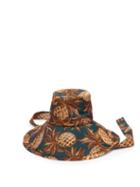 Matchesfashion.com Gucci - Pineapple-jacquard Sun Hat - Womens - Brown