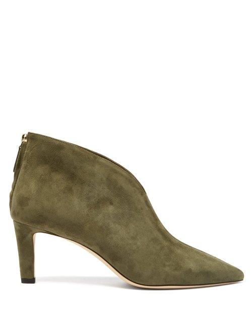 Matchesfashion.com Jimmy Choo - Bowie 65 Mm Ankle Boot - Womens - Khaki