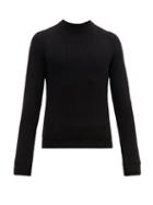 Matchesfashion.com Prada - Ribbed Knit Alpaca Sweater - Mens - Black