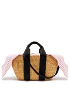 Matchesfashion.com Muu - George Capri Woven Straw Tote Bag - Womens - Pink Stripe