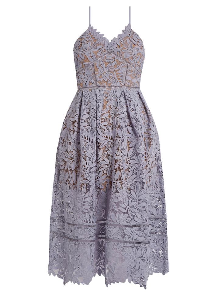 Self-portrait Laelia Lace Midi Dress
