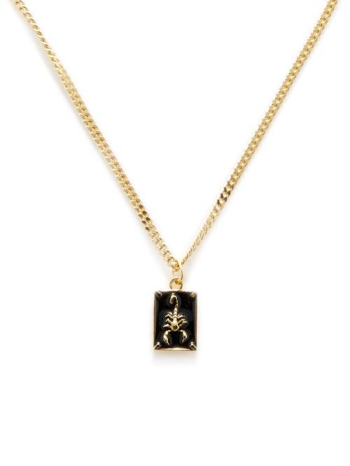 Miansai - Scorpius Enamel & 14kt Gold-vermeil Necklace - Mens - Gold