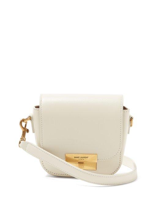 Matchesfashion.com Saint Laurent - Betty Mini Leather Satchel - Womens - White