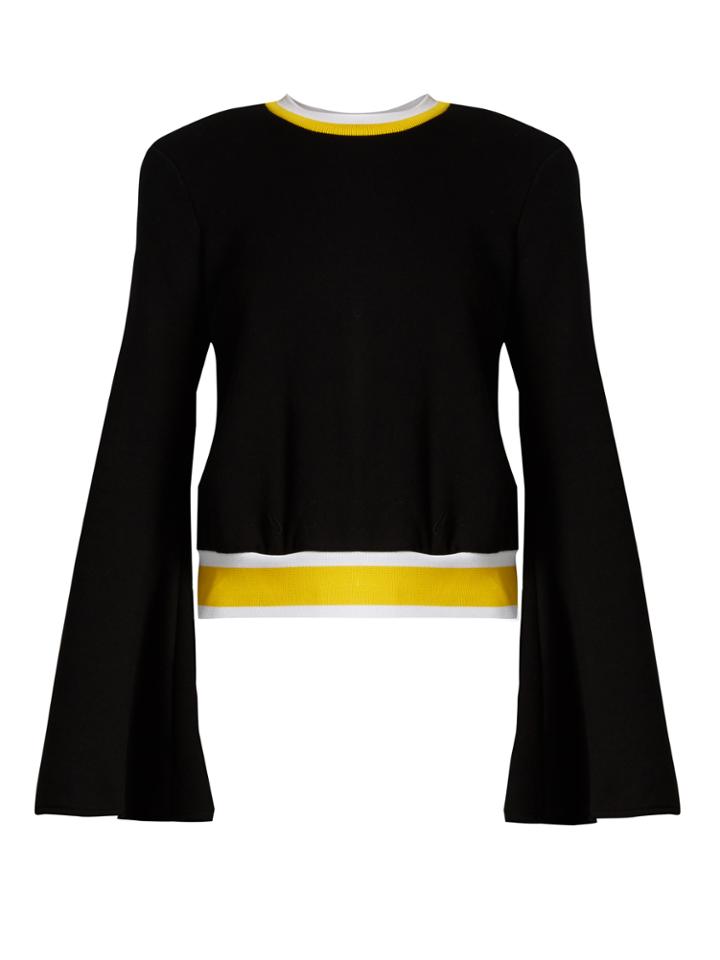Ellery Immortal Bell-sleeved Cotton-jersey Sweatshirt