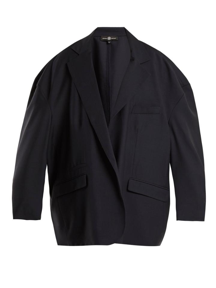 Edward Crutchley Oversized Notch-lapel Wool-blend Blazer